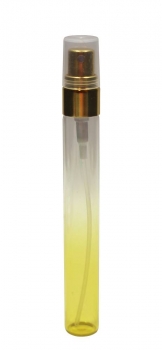 Sprayflasche Glas 10ml inkl. Spray gelb